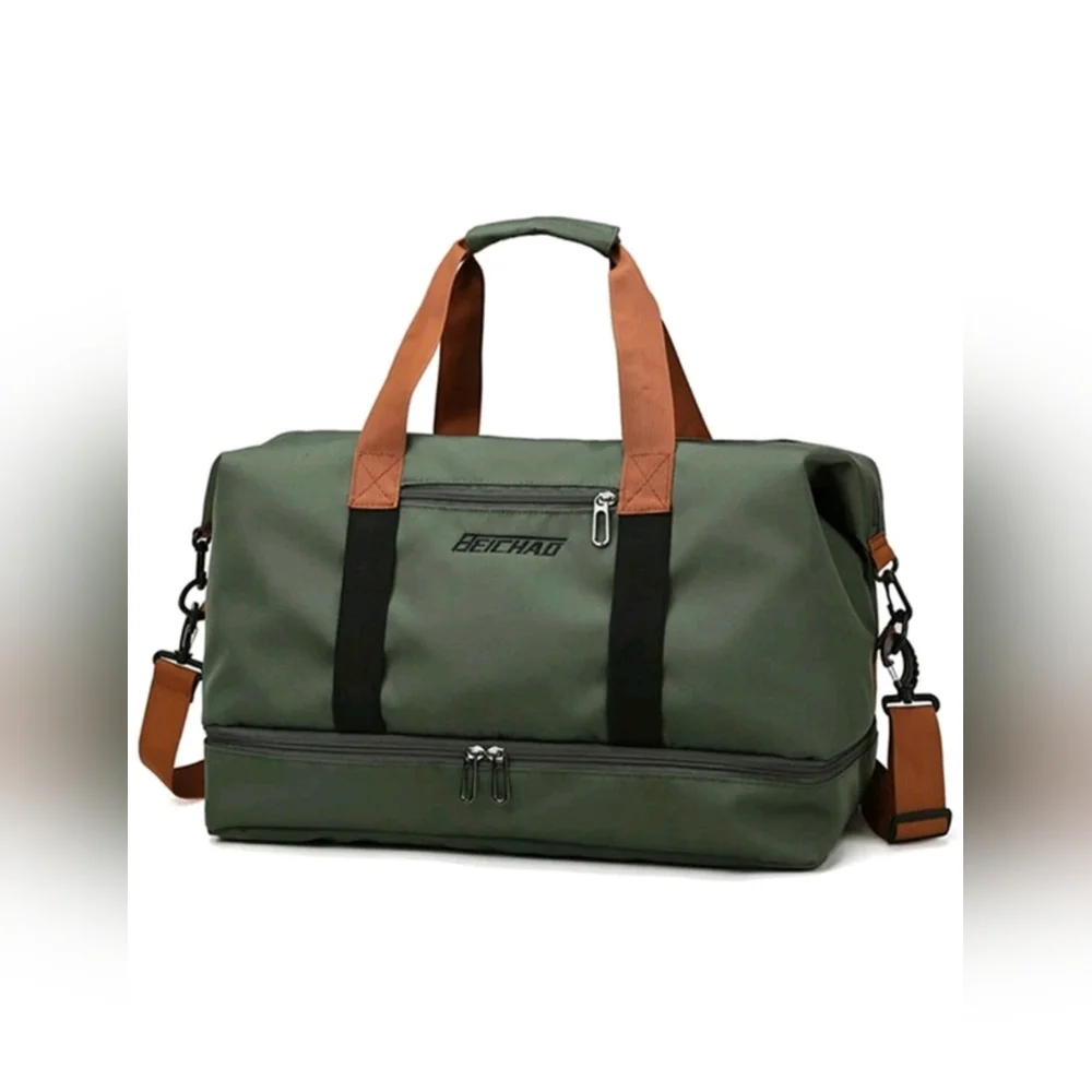 NEW Green Duffle Bag